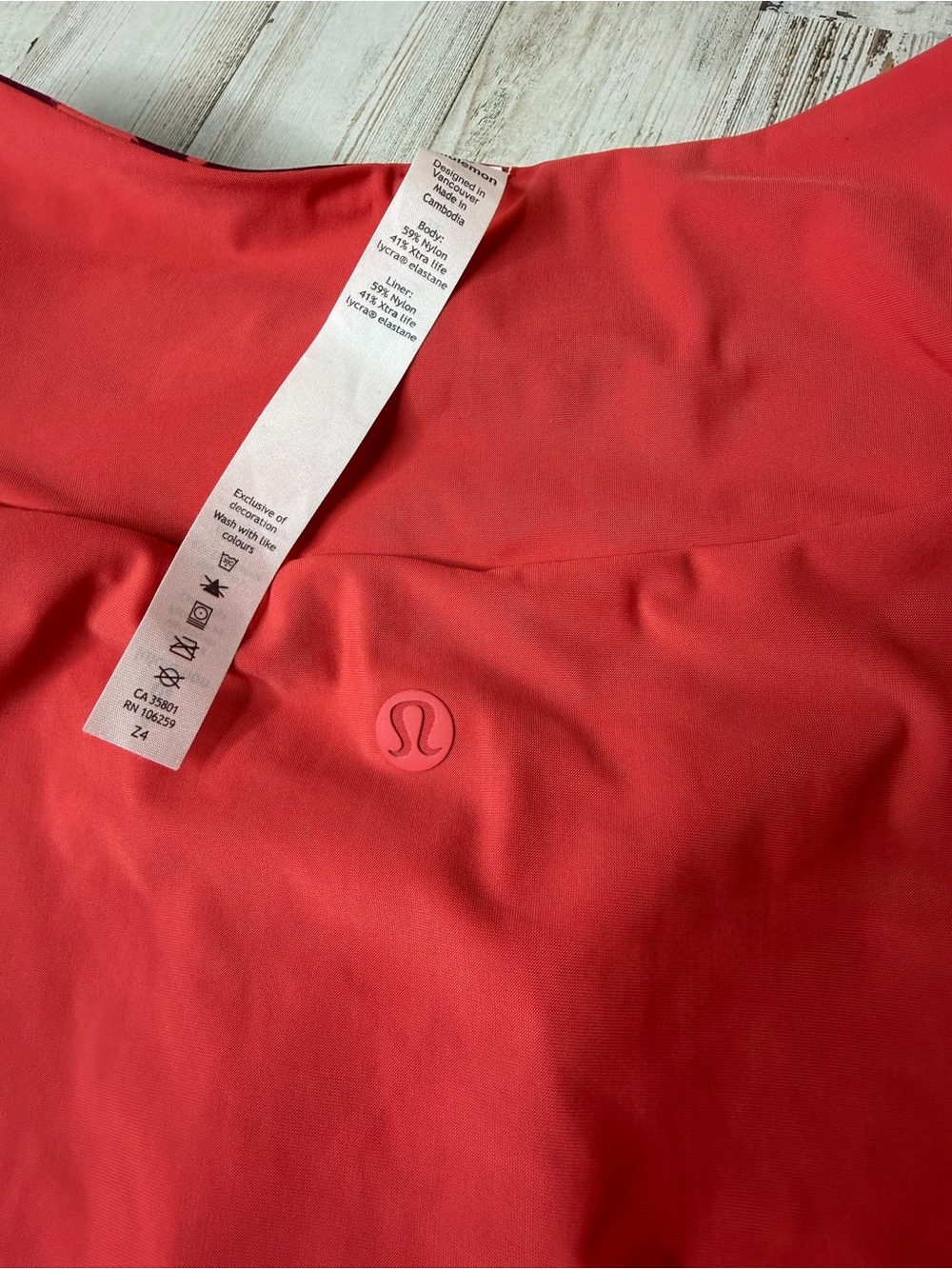 lululemon Coral & Burgundy Abstract Bikini Bottoms - Picture 8 of 13